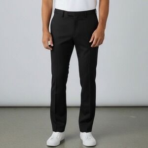 Kenneth Cole Reaction Men's‎ Urban Heather Slim Fit Black Size 34x 29 Pants NWT
